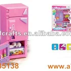 B/O plastic toy fridge play set toys with light and sound