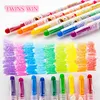china art supplies color pen set wholesale 24 colors Children's drawing color doodle ECO-frindly wax crayon