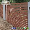 outdoor wood plastic composite rail slat fence