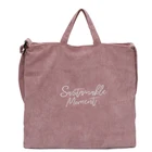 WOBAG Girls Simple Solid Color Shoulder Bag Two way use handbag Fashion Corduroy Tote bag