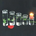 Round pillar candle stand crystal colume candle holder