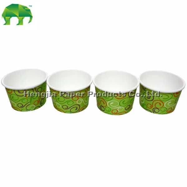 Good supplier 16oz custom ice cream paper cup with dome lid,custom printed decorative disposable paper ice cream cups with paper