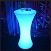 Top selling portable bar table led light high round cocktail table for party wedding