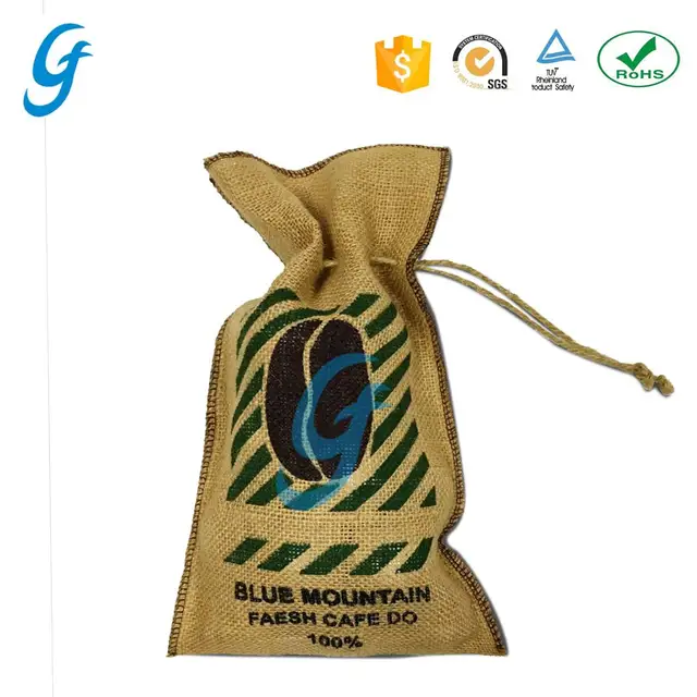drawstring jute wine bag gunny pouch gunny jute gift linen pouc