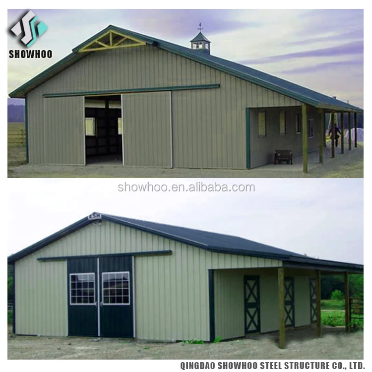 Fast Build Prefab Steel Structure Building Prefabricated Horse Barns