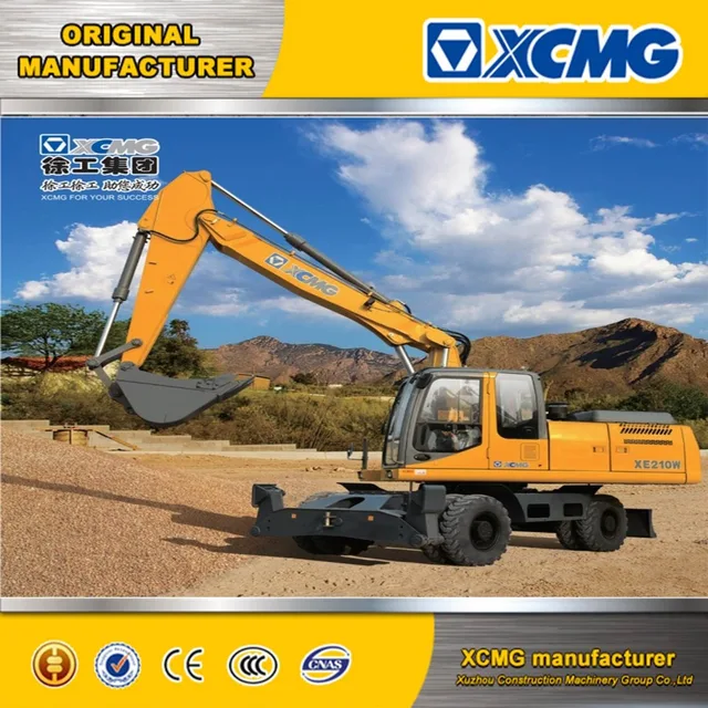 XE210W Official XCMG 21ton used mini bucket wheel excavator for sale
