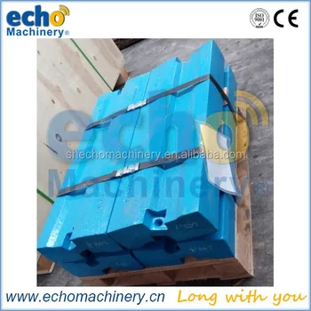 high chrome,martensitic steel blow bar,impeller bar for Keestrack impact hammer crusher