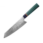 Homesen 8 inch forged professional japanese damascus steel kitchen chef knife with G10 octagon handle