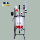 100L continuous chemical stirred glass reactor 100l