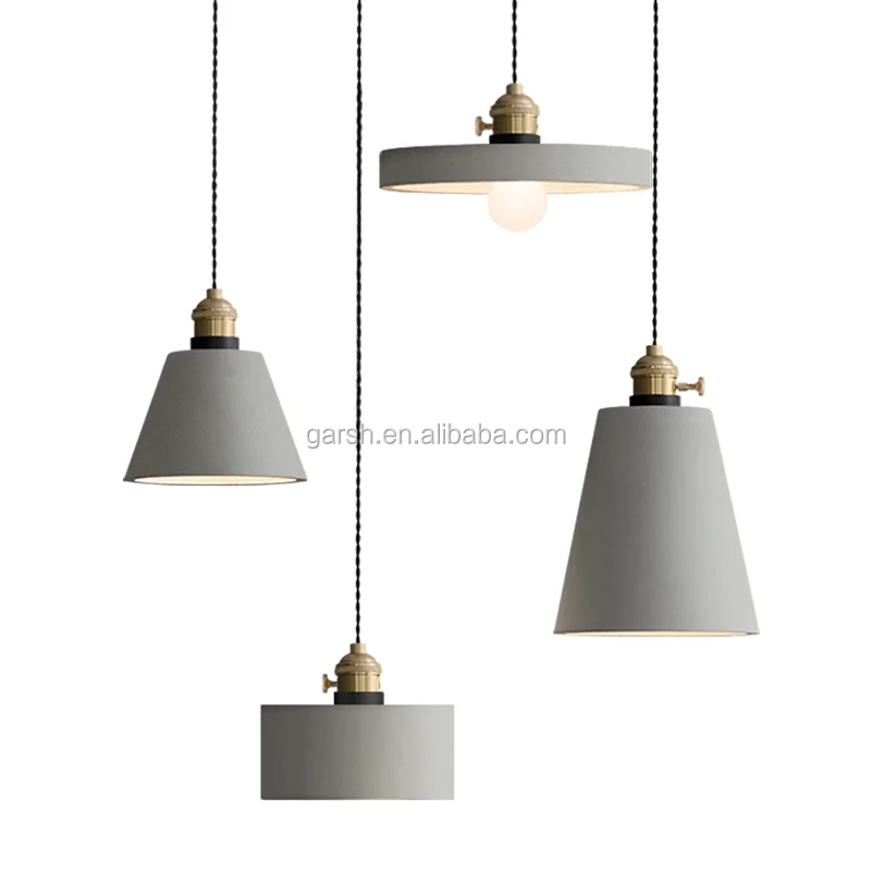 concrete pendant light