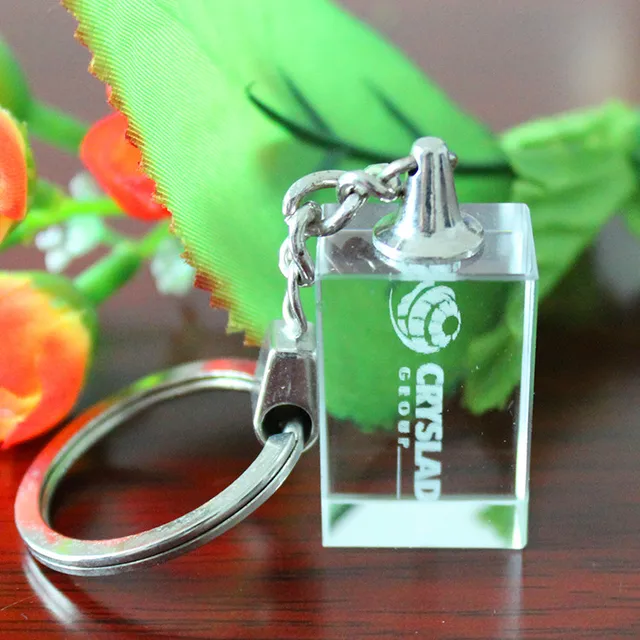 cheap clear crystal key chain ring maker or bike key ring