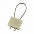 High quality Custom Blank Wire Rope Metal Keychain