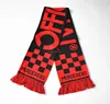 Promotion 100% Acrylic Soccer Club Fan Winter Women Man Custom Knitted Football Scarf for Sale