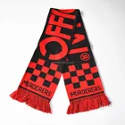 Promotion 100% Acrylic Soccer Club Fan Winter Women Man Custom Knitted Football Scarf for Sale