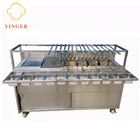 Restaurant stainless steel brazilian burning barbecue grill BBQ machine rotisserie grill