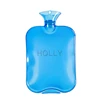 hand warm transparent 2000ml rubber pvc hot water bag with plush cover