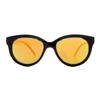 Black horn frame sun glasses handmade ox horn nylon lenses sunglasses custom logo