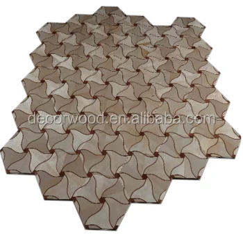 Hexagon Maple Art Pattern Engineered Wood Flooring Parquet Hexagon Maple Art Pattern Engineered Wood Flooring Parquet