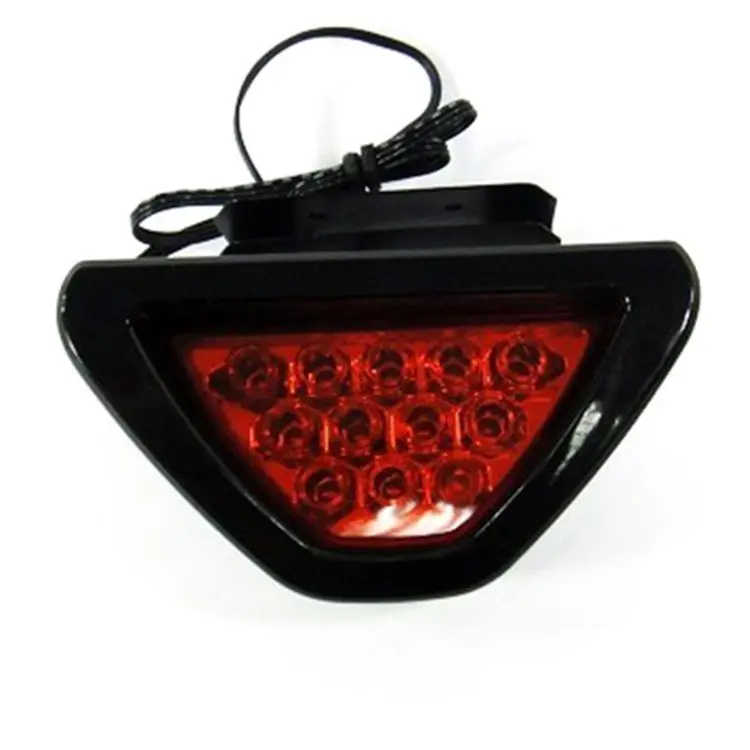 New F1 12LED Rear Tail High Brake Stop Light Third Strobe Safety Fog Lamp Bumper