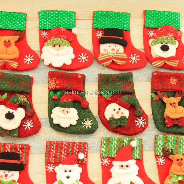 gifts decoration fashion cute small christmas stockings sale
