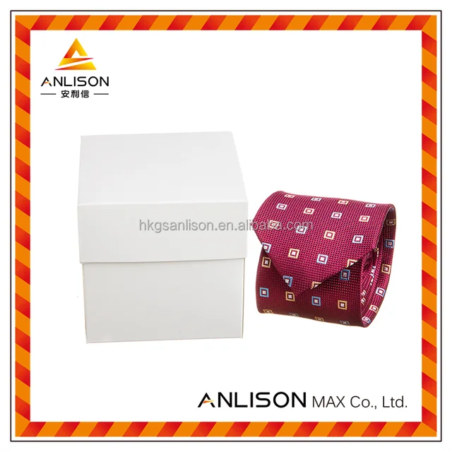cardboard gift custom packaging box for tie with clear window