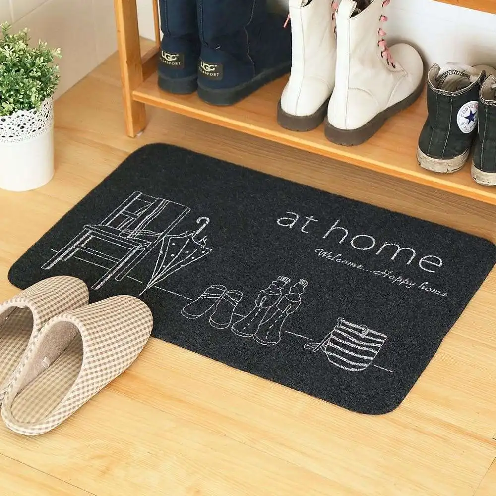 2016 Hot Sale Ultra Thin Non Slip Bath Home Mats Entrance Door Doormat Home Foyer Floor Mud Sucting Pads Modern Simple Mat