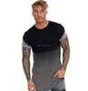 longline dip dye t shirt with rolled back sleeves custom men t shirt wholesale in china T-1630