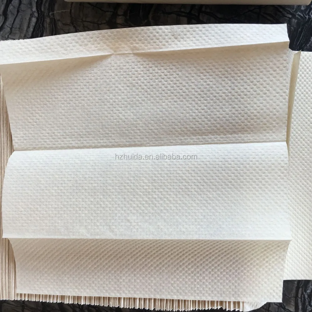 unbleached natrual bamboo colored n-fold hand paper towel