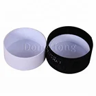 Custom Printed Flocking Velvet Black Cardboard Tube Jewelry Packaging Small Round Gift Box