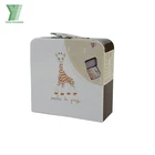 Custom Luxury Small Cardboard Suitcase Shaped Kid Gift Box