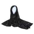 Women Fashion Hit 2019 Exclusive Wrap With Pearls Heavy Chiffon Scarf Shawl