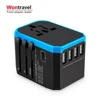 Wontravel Universal Travel Adapter Type C 3.0A USB Chargers 5600mA Quick Charger Adaptor Plug Outlet
