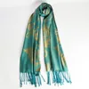 colourful travel tassel shawls jacquard paisley soft shining wholesale