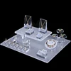 Factory Price Acrylic Jewelry Display Stand Ring Necklace Bracelet Display Stand Holder For Shop Window Showcase Wholesale