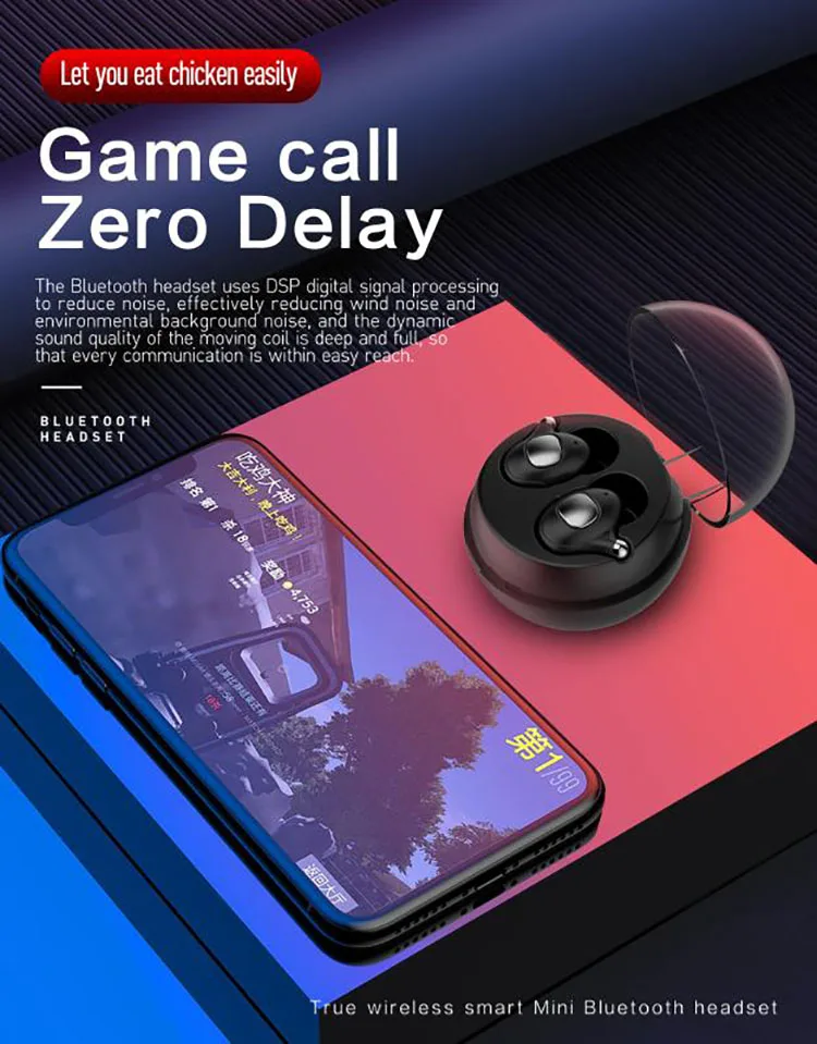 2019 Amazon Trending 5.0 TWS Wireless Bluetooth Earphones Sports Earbuds with Charging Case - ANKUX.COM