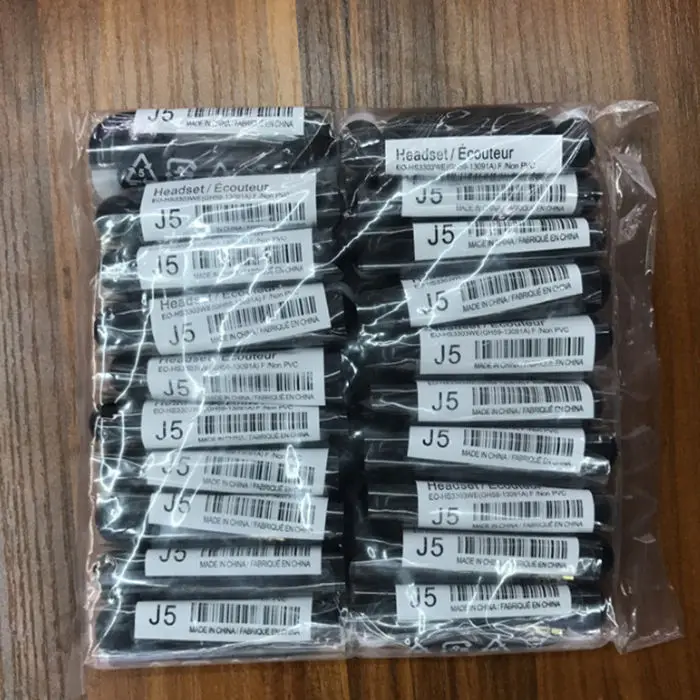 For Samsung S4 JB J5 Earphone With Mic And Volume Control White Black Handsfree headphone - ANKUX.COM