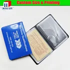 Customized made soft pvc plastic index card holder