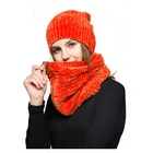 Get Sep 5% Off Now Custom Design Zipper Winter Orange Knit Beanie Hat And Scarf Sets