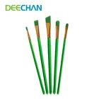 5pcs Acrylic Painting Wood Handle Artist Paint Brush
