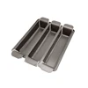 NEW wholesale carbon steel non stick 3 Division Cake meat loaf Pan with insert