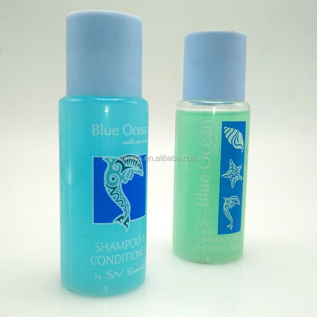 plastic hotel shampoo bottle