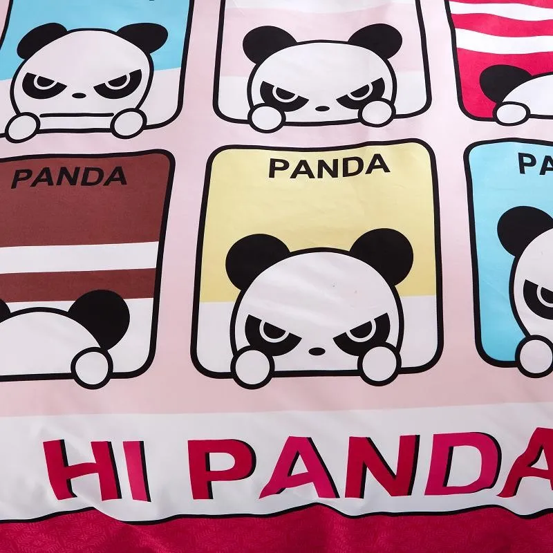 Chinese national treasure panda style 3pcs/4pcs bedding sets Duvet Cover Bed sheet Pillowcase