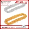 XD XS059 925 Sterling Silver Roll Jewelry Chain with 18K Gold Plated