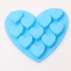 cake mould heart shape chocolate mold 6pcs silicone cake tools ice cube tray