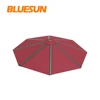 New Energy products Intelligent lighting system Solar Beach umbrella with 4 USB ports used in tourist resorts