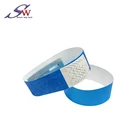 printable 13.56mhz Ntag213 Synthetic paper Disposable rfid wristband for hospital