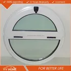 Modern new house soundproof picture window aluminum half circle window