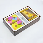 Market popular colored paper print and play card games for adults