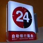Custom mounted led outdoor scrolling light box