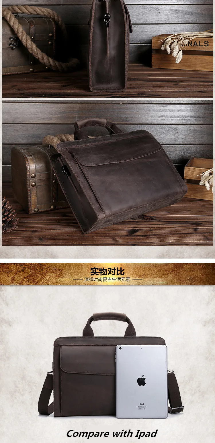 crazy horse leather men briefcase (3)